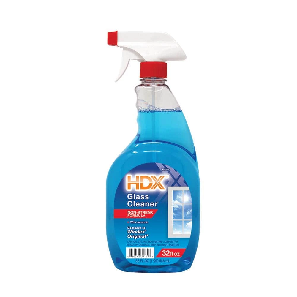 HDX 32 oz. Streak Free Glass and Window Cleaner 1 HDX 32 oz. Streak Free Glass and Window Cleaner