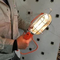 HDX 75-Watt Metal Shield Incandescent Trouble Work Light with 6 ft. Cord -HDX Sales hdx handheld work lights hd 408pdq 31 1000