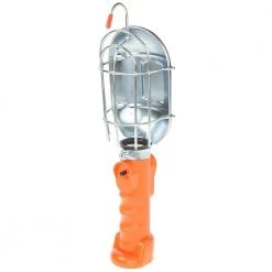 HDX 75-Watt Metal Shield Incandescent Trouble Work Light with 6 ft. Cord