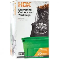 HDX 39 Gal. Black Proflex DS Outdoor and Lawn Bags (35-Count) -HDX Sales hdx lawn leaf bags hd39hf035b 40 1000