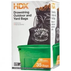 HDX 39 Gal. Black Proflex DS Outdoor and Lawn Bags (35-Count) -HDX Sales hdx lawn leaf bags hd39hf035b a0 1000