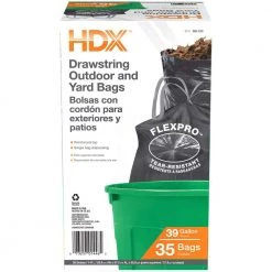 HDX 39 Gal. Black Proflex DS Outdoor and Lawn Bags (35-Count) -HDX Sales hdx lawn leaf bags hd39hf035b c3 1000