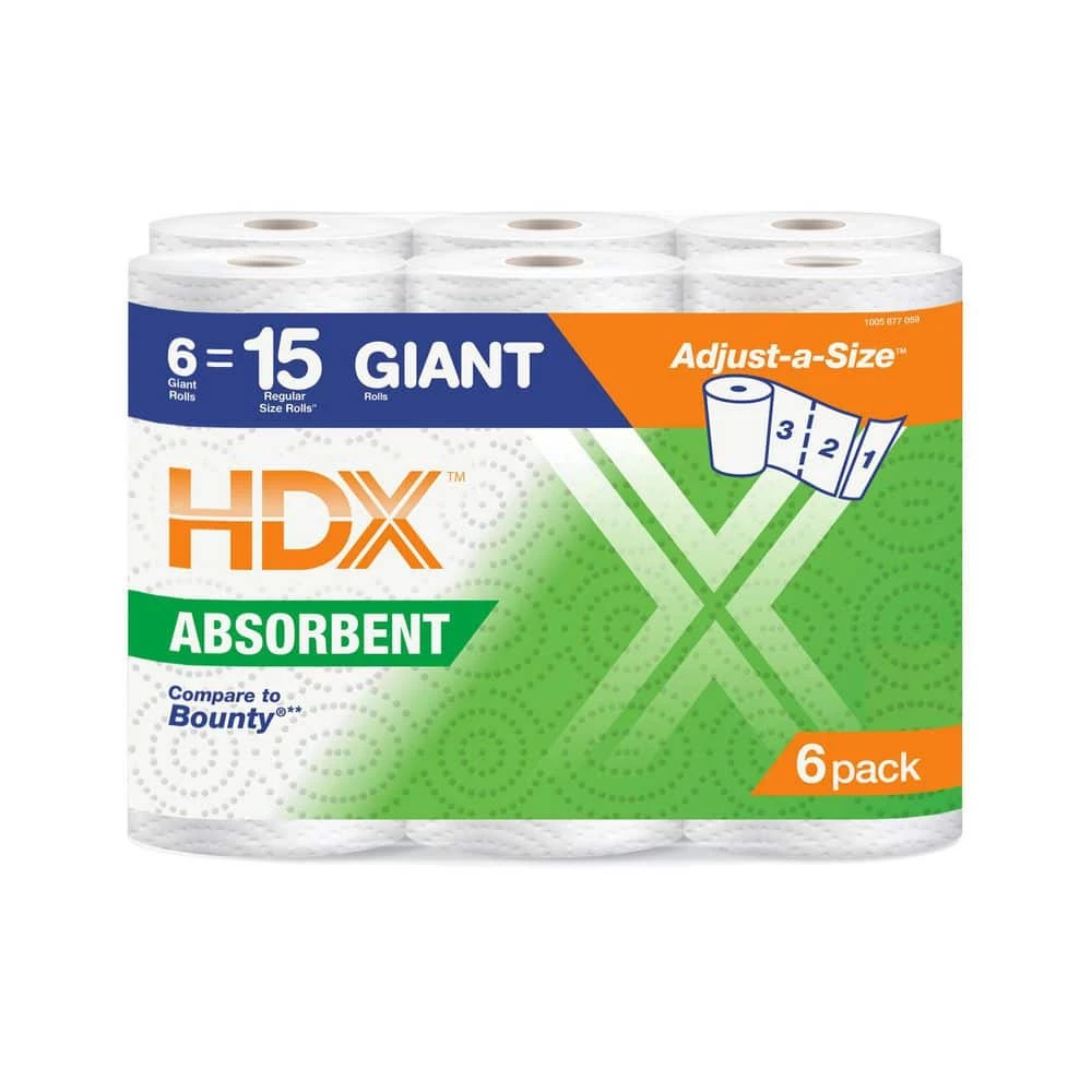 HDX Paper Towels (6-Roll) 1 HDX Paper Towels (6-Roll)