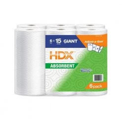 HDX Paper Towels (6-Roll) 6 HDX Paper Towels (6-Roll) -HDX Sales hdx paper towels 22006 66 1000