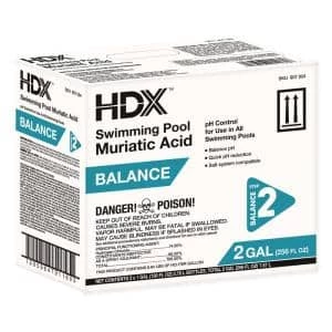 HDX 2 x 1 Gal. Swimming Pool Muriatic Acid (2-Pack) 1 HDX 2 x 1 Gal. Swimming Pool Muriatic Acid (2-Pack)
