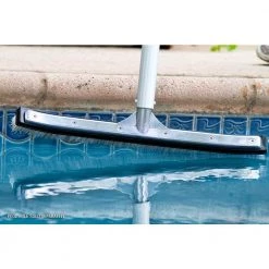 HDX 18 in. Swimming Pool & Spa Brush with Deluxe Nylon and Stainless Steel Combination Bristles and Aluminum Back -HDX Sales hdx pool brushes 60173 1f 1000
