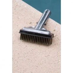 HDX 5 in. Stainless Steel Bristle Swimming Pool Brush for Algae Removal -HDX Sales hdx pool brushes 60278 4f 1000