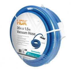 HDX Spiral-Wound 35 ft. x 1 1/2 in. Diameter Swimming Pool Vacuum Hose for In-Ground and Above-Ground Pools 10 HDX Spiral-Wound 35 ft. x 1 1/2 in. Diameter Swimming Pool Vacuum Hose for In-Ground and Above-Ground Pools -HDX Sales hdx pool hoses 69235 c3 1000
