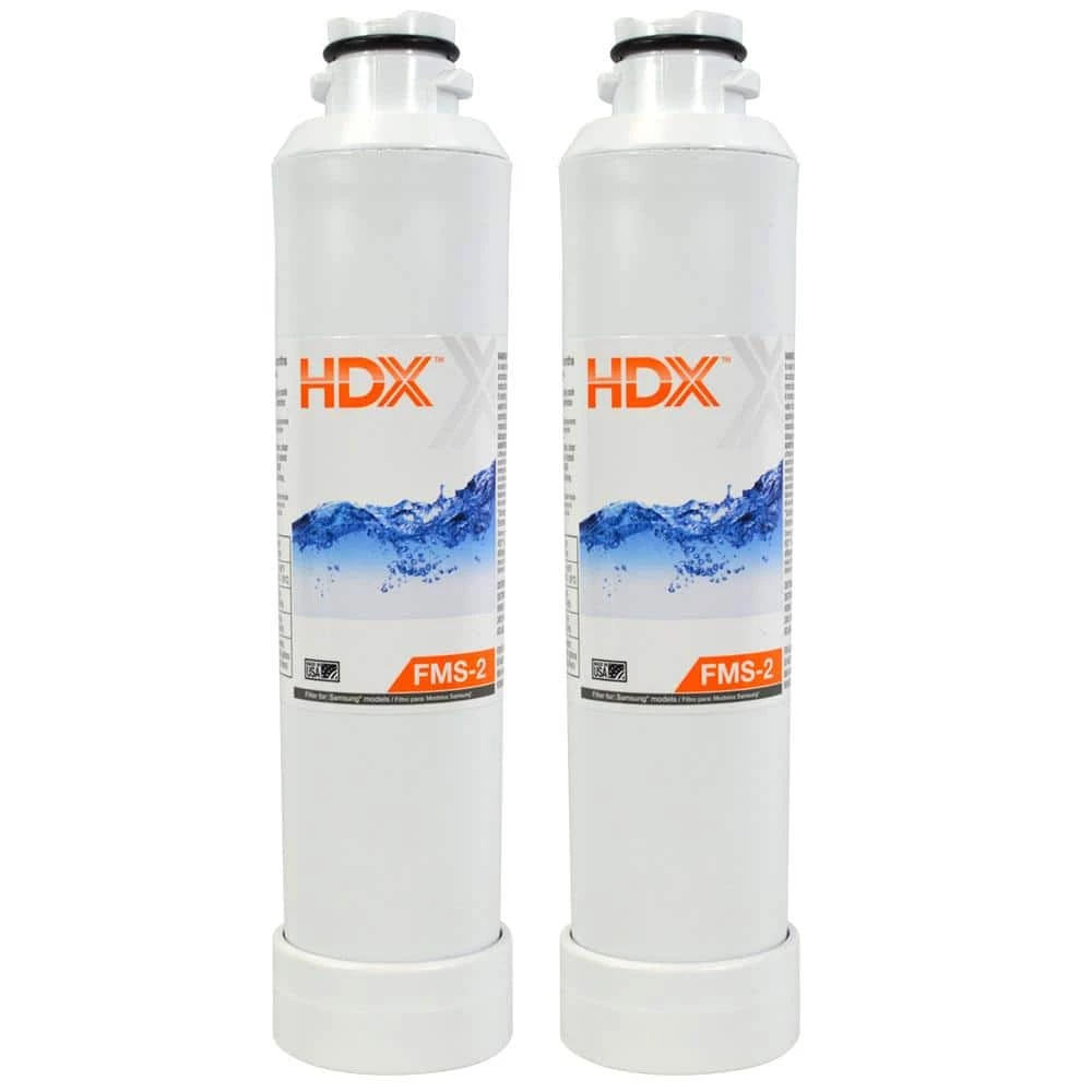 HDX FMS-2 Premium Refrigerator Water Filter Replacement Fits Samsung HAF-CINS (2-Pack) 1 HDX FMS-2 Premium Refrigerator Water Filter Replacement Fits Samsung HAF-CINS (2-Pack)