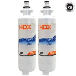 HDX FML-3 Premium Refrigerator Water Filter Replacement Fits LG LT700P (2-Pack) 12 HDX FML-3 Premium Refrigerator Water Filter Replacement Fits LG LT700P (2-Pack) -HDX Sales hdx refrigerator water filters 107021 77 1000