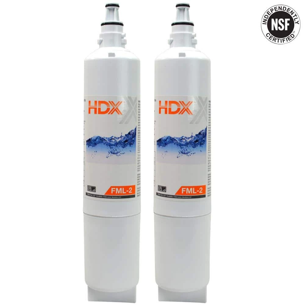 HDX FML-2 Premium Refrigerator Water Filter Replacement Fits LG LT600P (2-Pack) 7 HDX FML-2 Premium Refrigerator Water Filter Replacement Fits LG LT600P (2-Pack) - Image 7