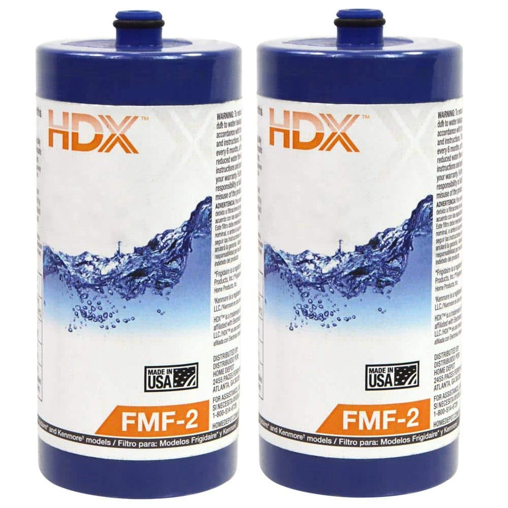 HDX FMF-2 Premium Refrigerator Water Filter Replacement Fits Frigidaire WF1CB (2-Pack) 1 HDX FMF-2 Premium Refrigerator Water Filter Replacement Fits Frigidaire WF1CB (2-Pack)