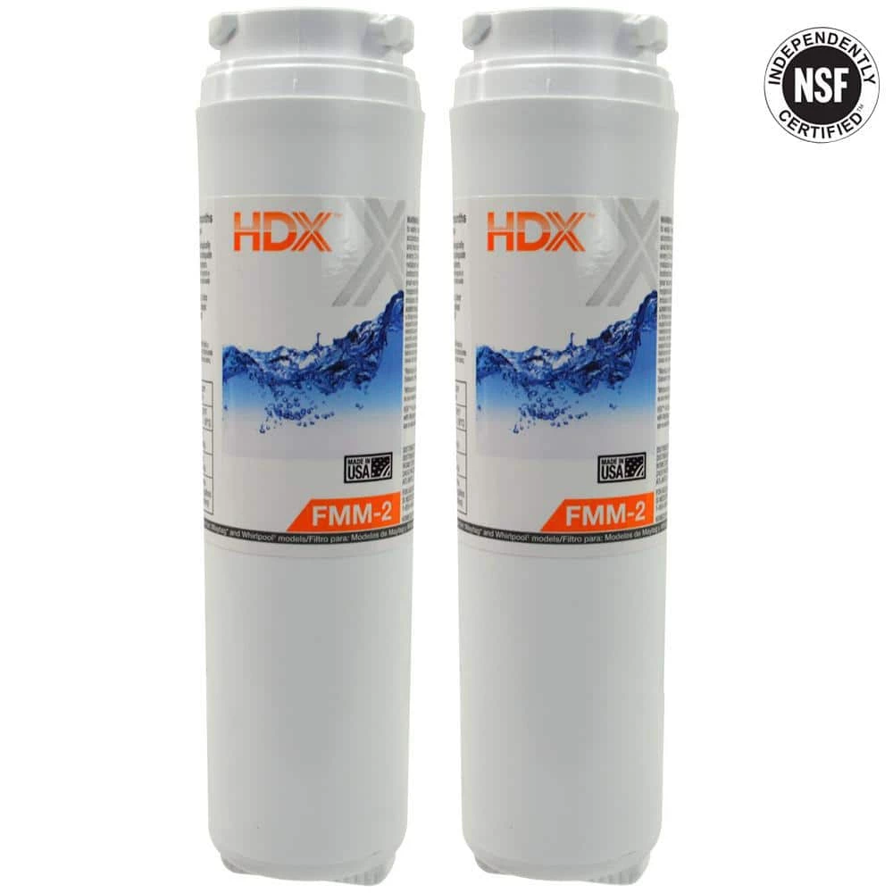 HDX FMM-2 Premium Refrigerator Water Filter Replacement Fits Whirlpool Filter 4 (2-Pack) 7 HDX FMM-2 Premium Refrigerator Water Filter Replacement Fits Whirlpool Filter 4 (2-Pack) - Image 7