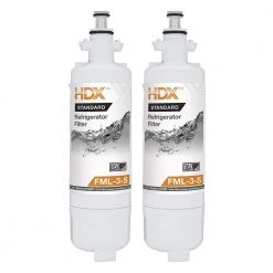 HDX FML-3-S Standard Refrigerator Water Filter Replacement Fits LG LT700P (2-Pack)