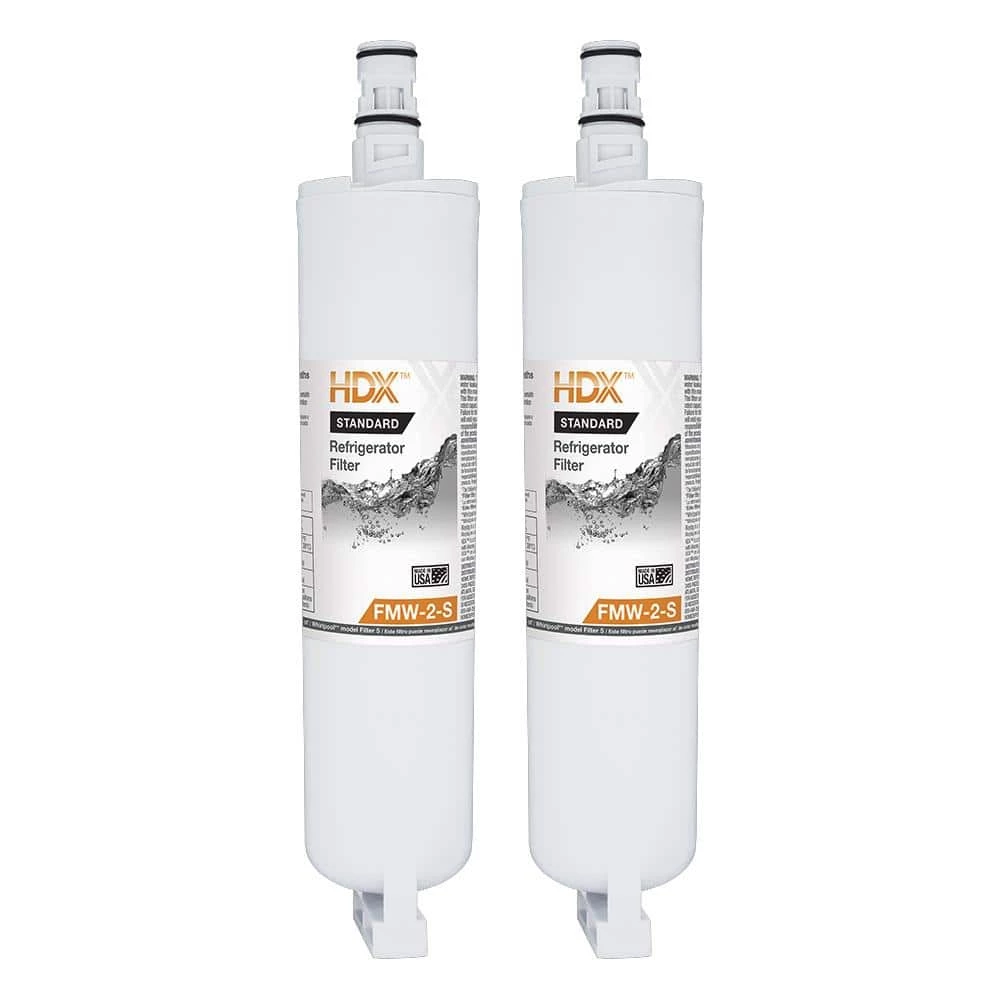 HDX FMW-2-S Standard Refrigerator Water Filter Replacement Fits Whirlpool Filter 5 (2-Pack) 1 HDX FMW-2-S Standard Refrigerator Water Filter Replacement Fits Whirlpool Filter 5 (2-Pack)