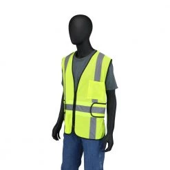 HDX Hi-Visibility Lime Green Class 2 Reflective Adjustable Safety Vest -HDX Sales hdx safety vests hdx46510 ovpd8 1f 1000