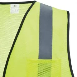 HDX Hi-Visibility Lime Green Class 2 Reflective Adjustable Safety Vest -HDX Sales hdx safety vests hdx46510 ovpd8 76 1000