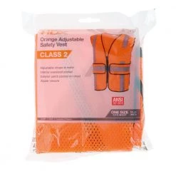 HDX Hi Visibility Orange Class 2 Reflective Adjustable Safety Vest -HDX Sales hdx safety vests hdx46511 ovpd8 fa 1000