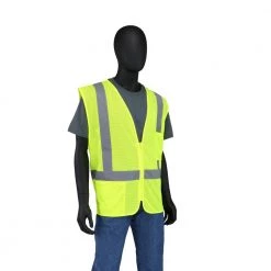 HDX Hi Visibility Lime Green Class 2 Reflective Safety Vest -HDX Sales hdx safety vests hdx46512 ovpd8 44 1000