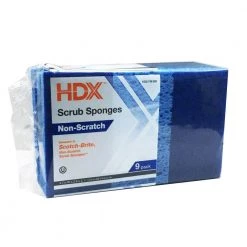 HDX Non-Scratch Scrub Sponge with Scour Pad (9-Pack)