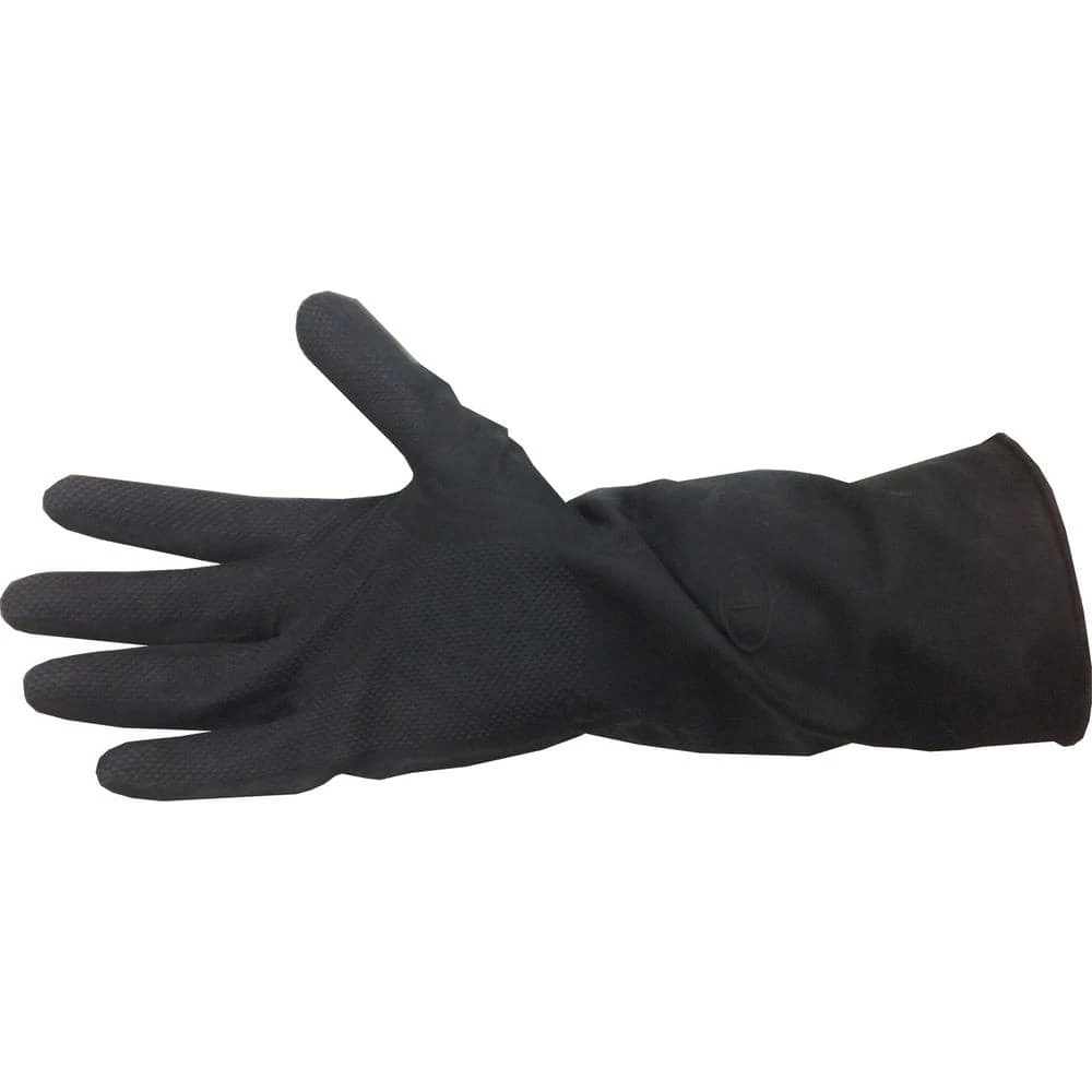 HDX Black Neoprene Long Cuff Gloves (One Size Fits All) 1 HDX Black Neoprene Long Cuff Gloves (One Size Fits All)