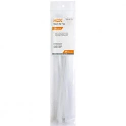 HDX 11 in. Zip Ties, Natural (20-Pack)