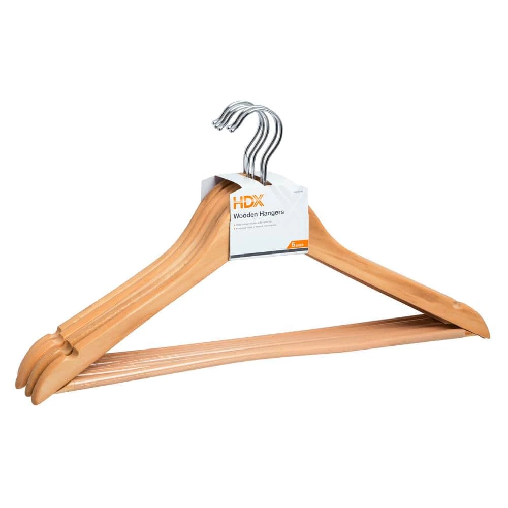 HDX Maple Hangers 5-Pack 2 HDX Maple Hangers 5-Pack - Image 2