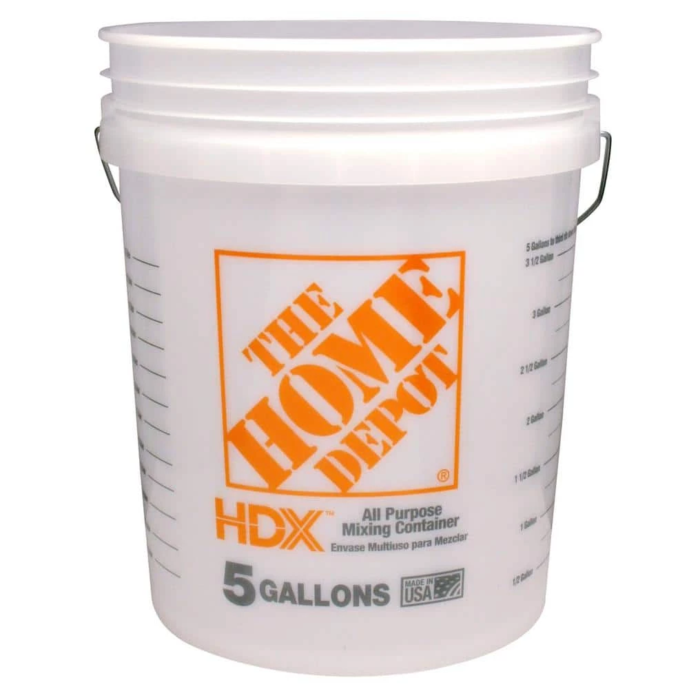 HDX 5 gal. Mixing Bucket in Natural 1 HDX 5 gal. Mixing Bucket in Natural