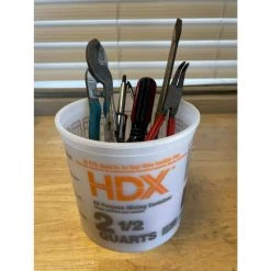 HDX Versa-Tainer 2.5 qt. Plastic Bucket 6 HDX Versa-Tainer 2.5 qt. Plastic Bucket -HDX Sales natural plastic hdx paint buckets rg518 c3 1000