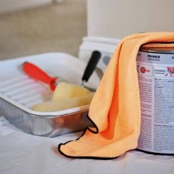 HDX Painter's Microfiber Towels -HDX Sales orange hdx paint rags rhdmft1414 n 4f 1000