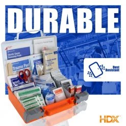 HDX 180-Piece, 25-Person Plastic OSHA First Aid Kit -HDX Sales reds pinks hdx first aid kits 59619 44 1000