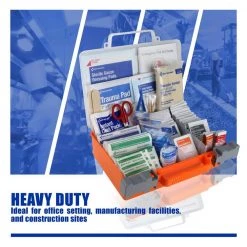 HDX 180-Piece, 25-Person Plastic OSHA First Aid Kit -HDX Sales reds pinks hdx first aid kits 59619 76 1000