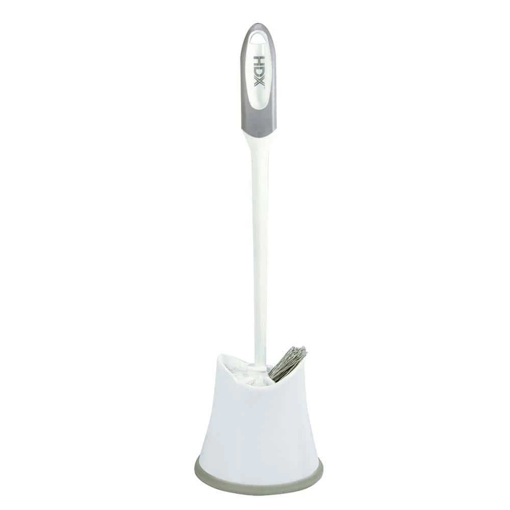 HDX 13.125 in. Polypropylene Toilet Bowl Brush and Holder 1 HDX 13.125 in. Polypropylene Toilet Bowl Brush and Holder