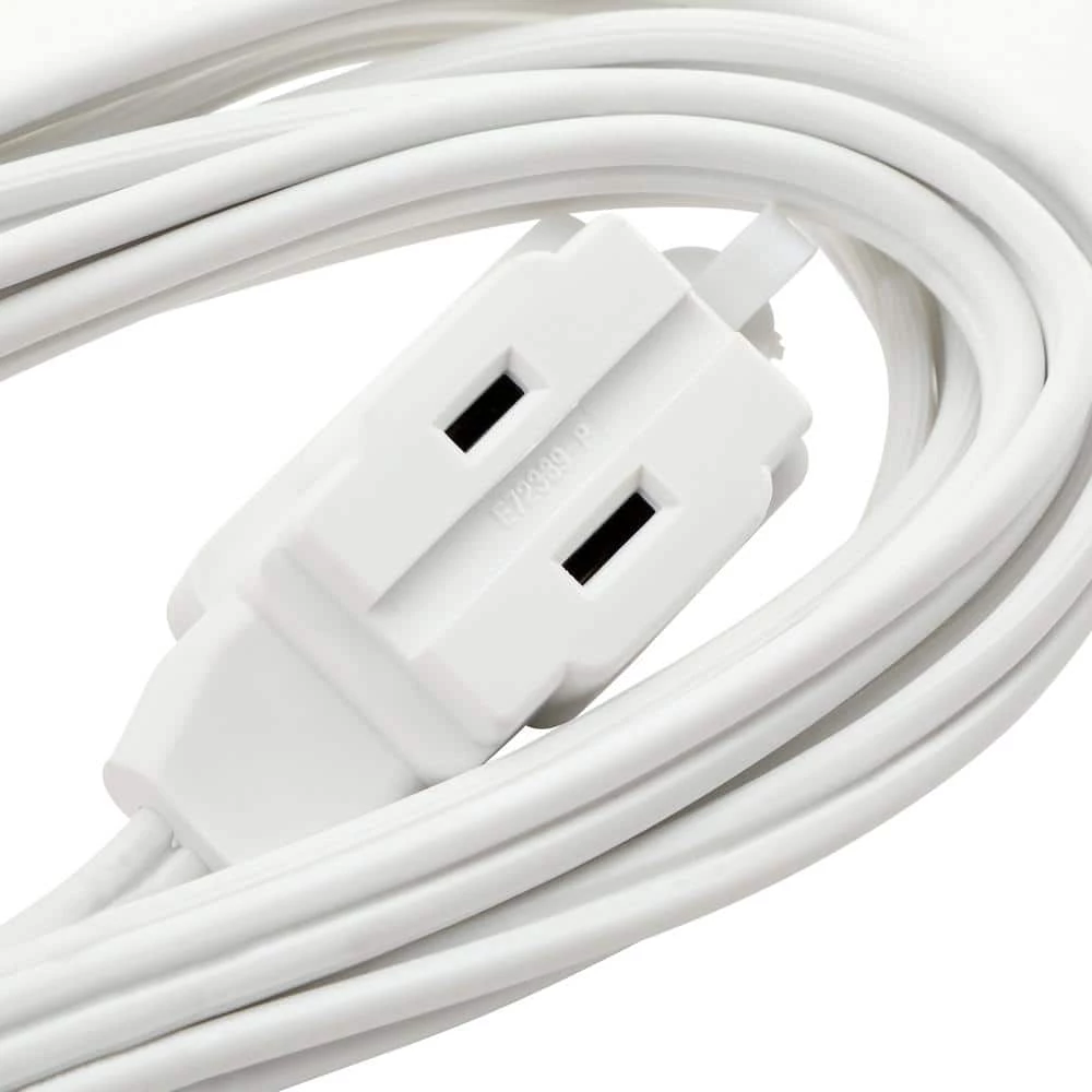HDX 12 ft. 16/2 Indoor Tight Space Cube Tap Extension Cord, White 2 HDX 12 ft. 16/2 Indoor Tight Space Cube Tap Extension Cord, White - Image 2