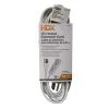 HDX 15 ft. 16/3 Indoor Banana Tap Extension Cord, White