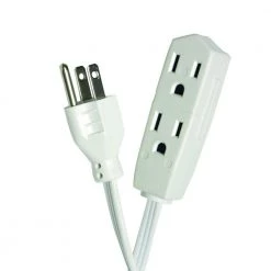 HDX 15 ft. 16/3 Indoor Banana Tap Extension Cord, White 9 HDX 15 ft. 16/3 Indoor Banana Tap Extension Cord, White -HDX Sales white hdx general purpose cords hd 737 791 d4 1000