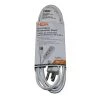 HDX 8 ft. 16/3 Indoor Banana Tap Extension Cord, White
