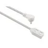 HDX 10 ft. 16-Gauge/2 White Braided Extension Cord
