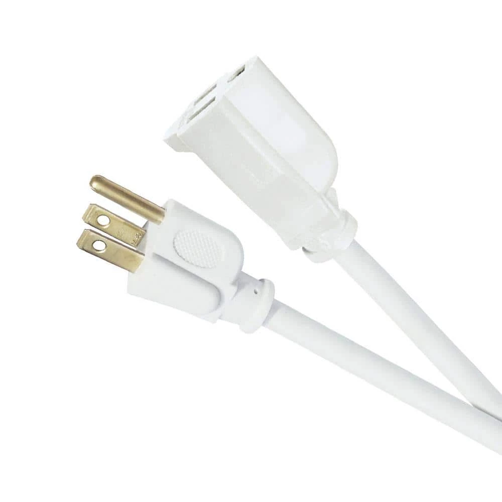 HDX 15 ft. 16/3 Indoor/Outdoor Extension Cord, White 2 HDX 15 ft. 16/3 Indoor/Outdoor Extension Cord, White - Image 2