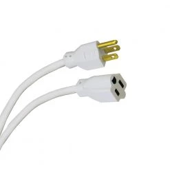 HDX 8 ft. 16/3 Outdoor Extension Cord, White