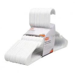 HDX Plastic Hangers in White (20-Pack)