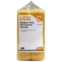 HDX All-Purpose Sponge (2-Pack) 5 HDX All-Purpose Sponge (2-Pack) -HDX Sales yellow hdx grout sponges a 00117 hdx 4f 1000